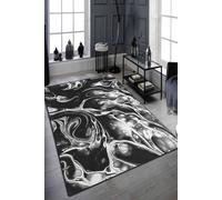 Conceptum Hypnose, Mystery- Mystery Djt CHL, Noir, tapis à poils courts, 80 x 140 cm, 50% velours tissé / 50% polyester
