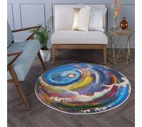 Conceptum Hypnose, Woopamuk491, tapis (80 x 80), 70 % COTON / 30 % POLYESTER, Multicolore, 80 x 80 cm