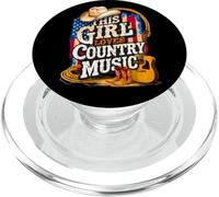 Concert de Cowgirl Western pour Femme avec Inscription « This Girl Loves Country Music » PopSockets PopGrip pour MagSafe