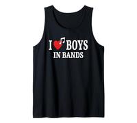 Concert de fangirls de I Love Boys in Bands Funny Boyband Débardeur