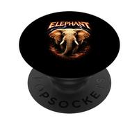 Concert de Musique Rock éléphant Heavy Metal des années 80 PopSockets PopGrip Adhésif