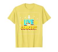 Concert en Direct : événement de Musique rétro T-Shirt, Homme, Citron, L
