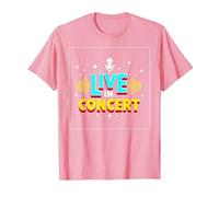 Concert en Direct : événement de Musique rétro T-Shirt, Homme, Rose, 3XL