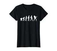 Concert Évolution du statut de Singe à celui de Guitariste T-Shirt Graphique avec Valeur, Femme, Noir, XS