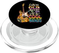 Concert I May Be Old But I Got to See All The Cool Bands PopSockets PopGrip pour MagSafe
