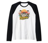 Concert Mom Summer Music Festival Retro Design Manche Raglan