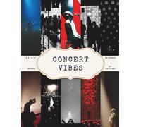 Concert Vibes Scrapbook Paper - 50 Pages, 25 Double-Sided Music Scene Designs - 8.5 x 11 Inch Sheets: Stage Lights, Crowd Energy, Performer ... Style Backgrounds for Journals, Crafts