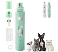 Concertchop Dog Nail Grinder, Concertchop Nail Trimmer, 3 Grinding Modes & 2 Levels, Diamond Grinding Wheel, Smart LED Pet Grinder - See Blood Vessels, USB Rechargeable for All Dogs & Cats (Green)