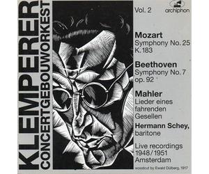 Concertgebouw Orkest Schuricht, Car - Lieder Eines Fahrenden Gesellen