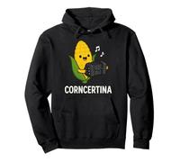 Concertina Corncertina Pun Cute Corn Jouant Accordéon Sweat à Capuche