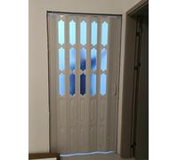 Concertina Porte coulissante accordéon pliable - Design multi-plis peu encombrant pour cuisine, salle de bain, chambre à coucher et solutions de séparation de pièce