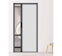 Concertina Porte coulissante pliante pour placard, cuisine, douche - Cadre en métal et panneau non tissé, séparateur de pièce peu encombrant