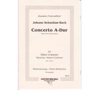 Concerto A en la majeur BWV 1055 A pour hautbois d'amour, cordes et B.C. neuausgabe (Piano tiroir avec Voix solo)