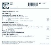 Concerto De Grieg - Concerto De Schumann - Allegro De Concert De Chopin Arrau, Piano