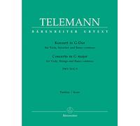 G. P. Telemann – Concerto pour alto en sol majeur TWV 51:G9 – Conducteur – Bärenreiter-Verlag