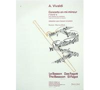 Partitions classique BILLAUDOT VIVALDI ANTONIO - CONCERTO FVIII N.6 EN MI MINEUR - BASSON ET PIANO Basson