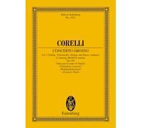 Concerto grosso G mineur: Concerto de Noël. op. 6/8. 2 violins, cello, strings and basso continuo. Partition d'étude.