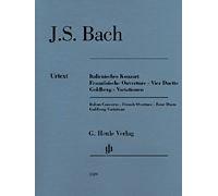 Concerto italien Ouverture française Quatre duos Goldberg Variations Edition W/Out Doigté (édition multilingue)