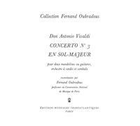 Concerto N°3, En Sol Majeur - BOOK
