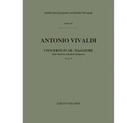 Concerto Per Violino, Archi E Bc In Mib Rv 254 / Conducteur