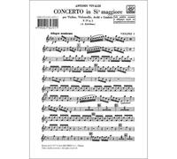 Concerto Per Vl. E Vc. Solisti, Archi E B.C.: / Set De Partitions