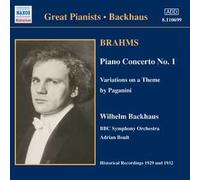 Concerto Pour Piano Et Orchestre No. 1 En Ré Mineur Opus 15, Variations Sur Un Théme De Paganini, Rhapsodies Opus 79 Nos. 1 Et 2