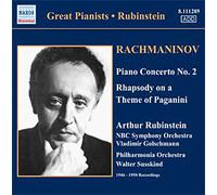 Arthur Rubinstein – Rachmaninov : Concerto n°2 & Rhapsodie sur un thème de Paganini – NAXOS