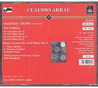 Concerto Pour Piano No. 1 En Mi Mineur Opus 11, Ballades No. 1 En Sol Mineur Opus 23, No. 2en Fa Majeur Opus 38, No. 3 En La Bémol Majeur Opus 47, No. 4 En Fa Mineur Opus 52