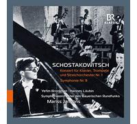 Concerto pour piano, trompette et orchestre à cordes Numéro 1 Symphonie Numéro 9 Mariss Jansons (Chef d'orchestre), Symphonieorchester Bayerischen Rundfunks (Interprète), Dmitri Chostakovitch (Compositeur), Yefim Bronfman (Piano), Hannes Laubin (Trompette) https://www.fnac.com/a16669575/Dimitri-Chostakovitch-Concerto-pour-piano-trompette-et-orchestre-a-cordes-Numero-1-Symphonie-Numero-9-CD-album?oref=33fe2cbd-0c55-afc0-474d-e9e433df1d52