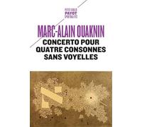 Concerto pour quatre consonnes sans voyelles