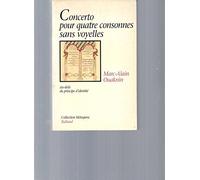 Concerto pour quatre consonnes sans voyelles