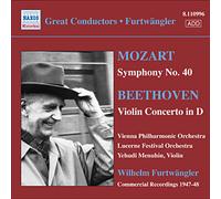 Orchestre philharmonique de Vienne – Mozart : Symphonie n°40; Beethoven : Concerto pour violon – NAXOS