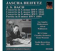 Concerto Pour Violon No. 1 En La Mineur Bwv 1041, Concerto Pour Violon No. 2 En Mi Majeur Bwv 1042, Concerto Pour 2 Violons En Ré Mineur Bwv 1043 , Partita No. 2 En Ré Mineur Bwv 1004