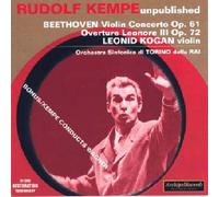 Concerto Pour Violon Opus 58 - Léonore Iii : Ouverture Opus 72 -