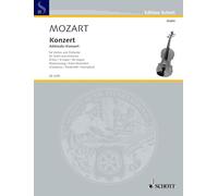 Concerto Ré majeur: Adelaide. KV Anh. 294a. violin and orchestra. Réduction pour piano avec partie soliste.