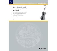 Partitions classique SCHOTT TELEMANN GEORG PHILIPP - CONCERTO G MAJOR - 2 VIOLAS, STRINGS AND BASSO CONTINUO Ensemble à cordes