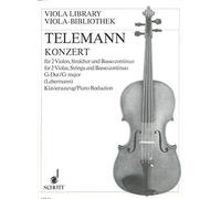 Concerto sol majeur: 2 violas, strings and basso continuo. Réduction pour piano avec parties solistes.