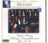 Concertos Pour Piano Et Orchestre No. 13 En Ut Majeur K.415 Et No. 22 En Mi Bémol Majeur K.482