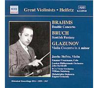 Concertos Pour Violon De Glazounov, Double Conc. De Brahms, Fantaisie De Bruch Heifetz