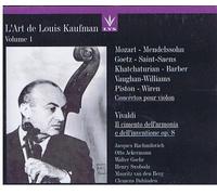Concertos Pour Violon De Mozart, Mendelssohn, Goehr, Vivaldi, Saint-Saens,