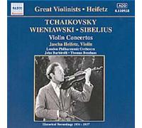 Concertos Pour Violon De Tchaikovsky, Wieniawski & Sibelius Heifetz, Violon