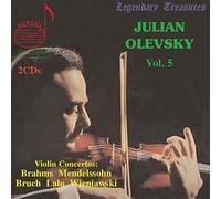 Julian Olevsky – Concertos pour violon (Brahms) – CD – Pack de 2 – NAXOS
