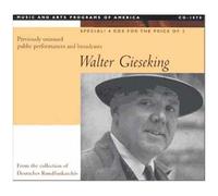 Concerts 1943-1947 : Bach, Beethoven, Debussy, Brahms, Schubert, Mendelsohn, Scriabine, Schumann Gieseking, Piano