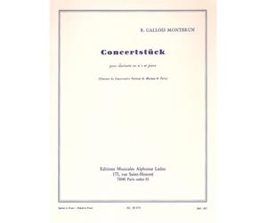 Concertstück For Clarinet And Piano / Book