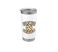 Concessionnaire de biscuits Foodie Caféine Gobelet isotherme en acier inoxydable double paroi