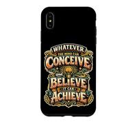 Concevez, Croyez, Obtenez Une Citation motivante, Un état d'esprit de réussite Coque pour iPhone XS Max