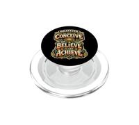 Concevez, Croyez, Obtenez Une Citation motivante, Un état d'esprit de réussite PopSockets PopGrip pour MagSafe