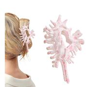 Conch Claw Clip Creative Hair Accessory to Women, Non-Slip Cute Shell-Inspired Hair Claws Wedding, Party, Vacation, Daily Wear, Sports, Also Stylish Updos for Long and Medium, 4.53 Inches