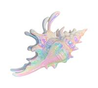 Conch Hair Claw Clip - Cute Clips for Evaluation | Anti Slip Headdress with Resilient Build for Hair Shower Swimming Everyday Summer Vacation Tropical Wedding Utility