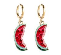 Conch Lobe Boucle fraise mignon fruits vent alliage huile goutte d'oreilles bijoux Art Bijoux Anime Figurine Acryl Earring (B, 2)
